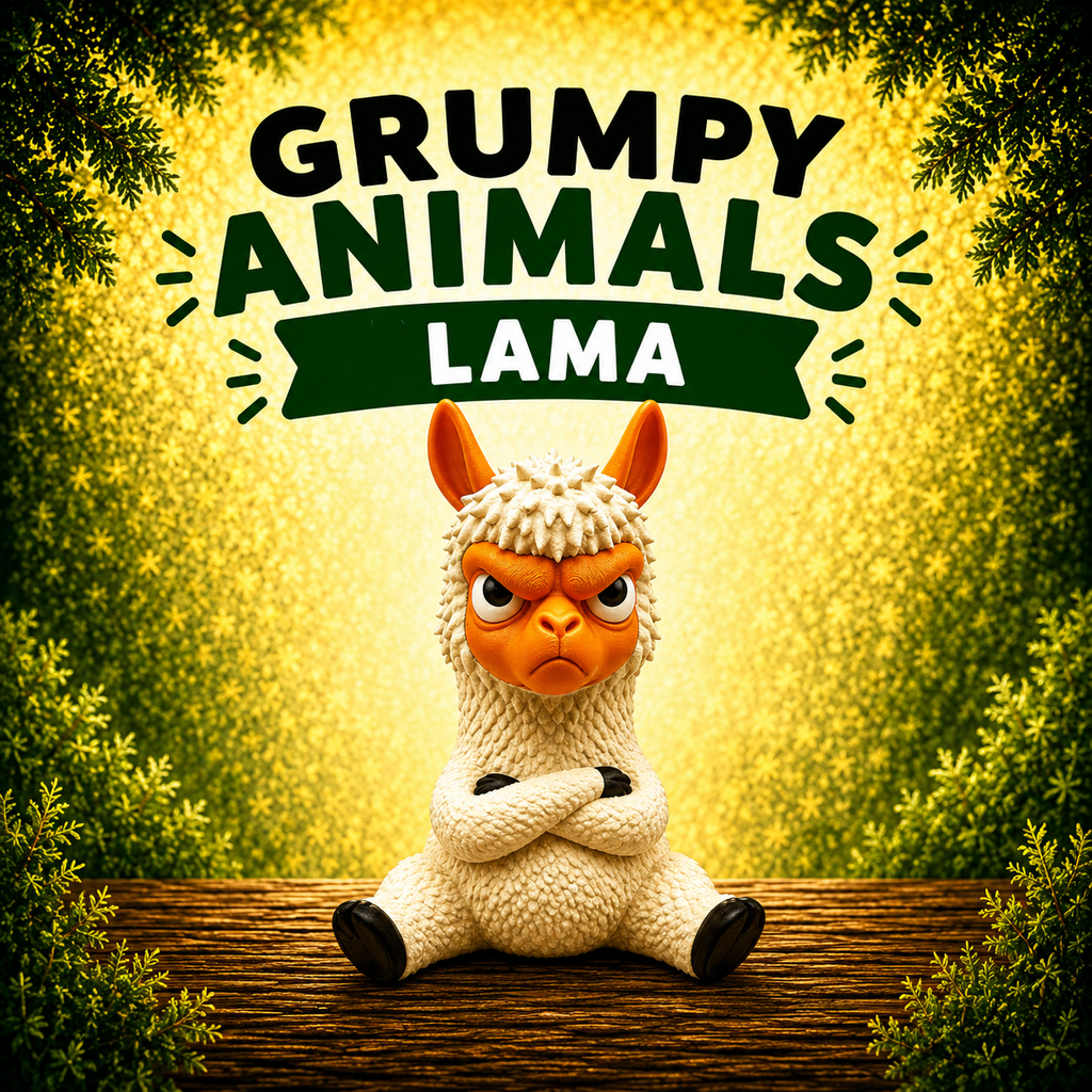 Grumpy Animals – Llama