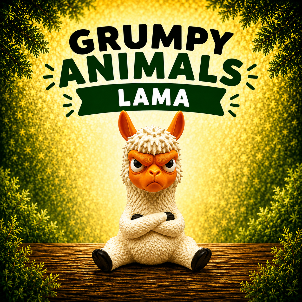 Grumpy Animals – Llama
