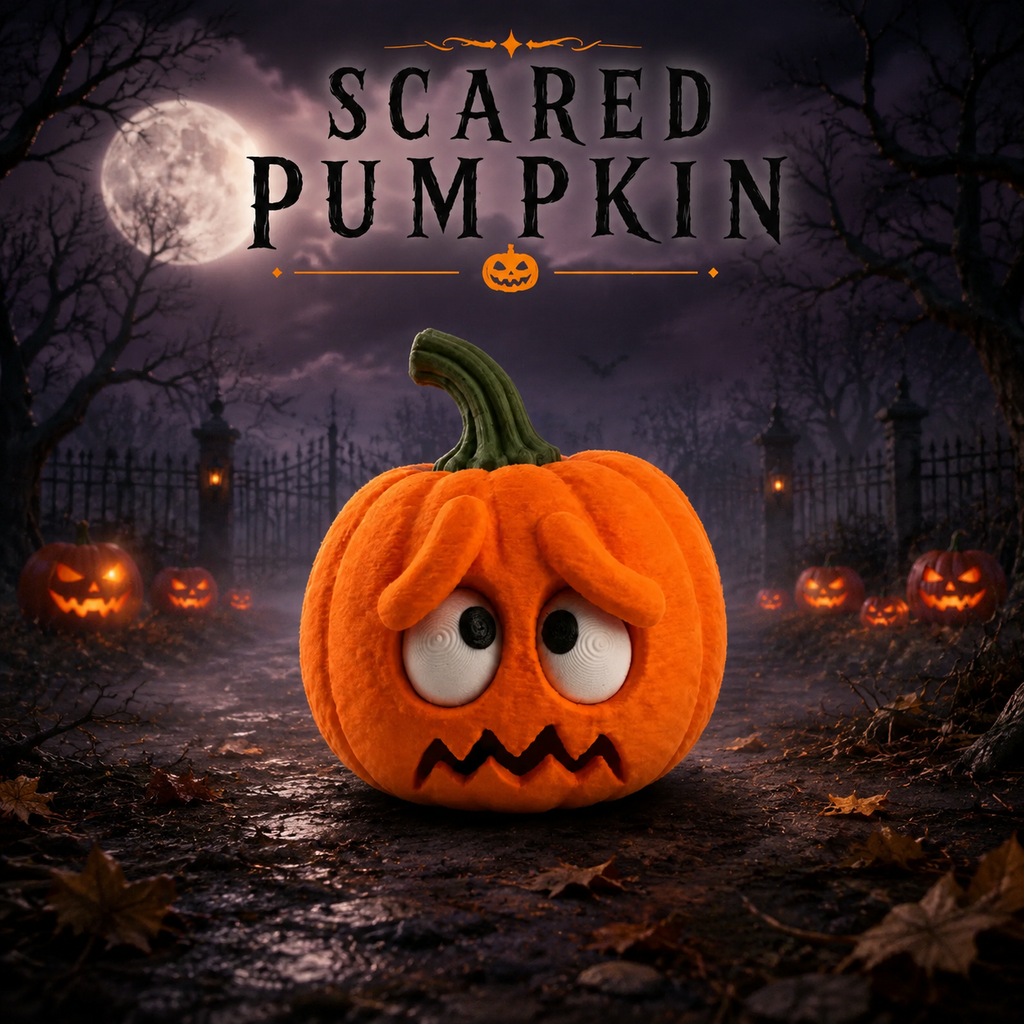 Scared Pumpkin – Halloween Décor
