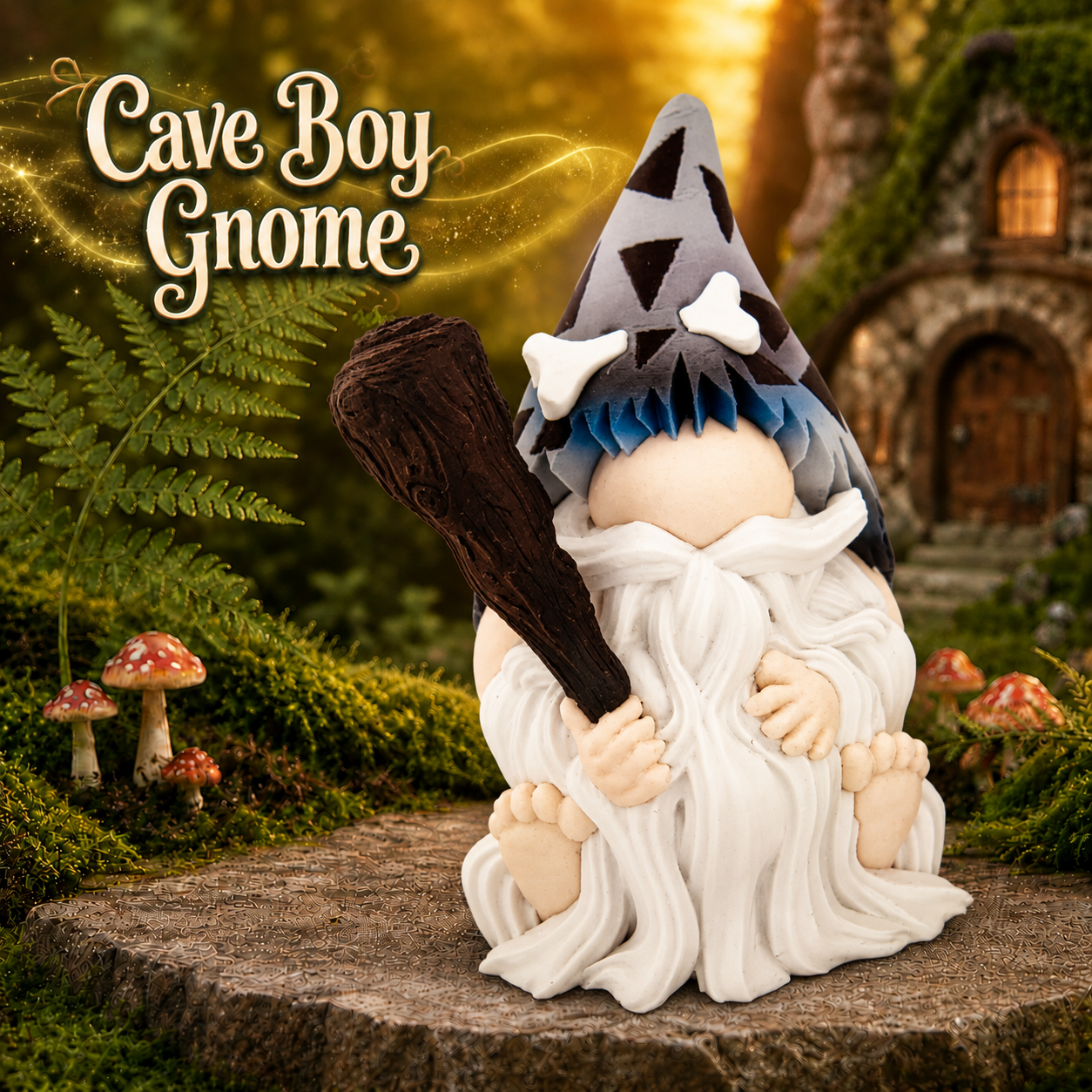 Cave Boy Gnome- Gnome Collection