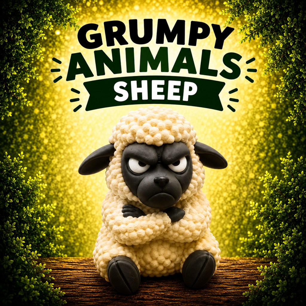 Grumpy Animals – Sheep