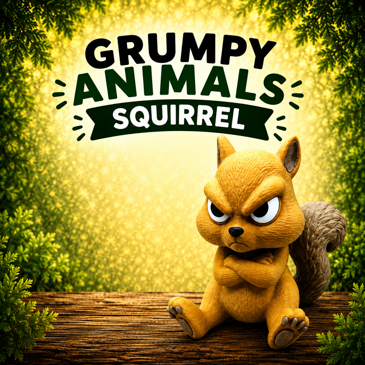 Grumpy Animals – Squirrel