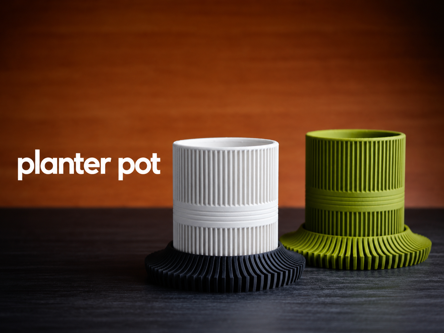 Ribbed Planter Pot · Planter