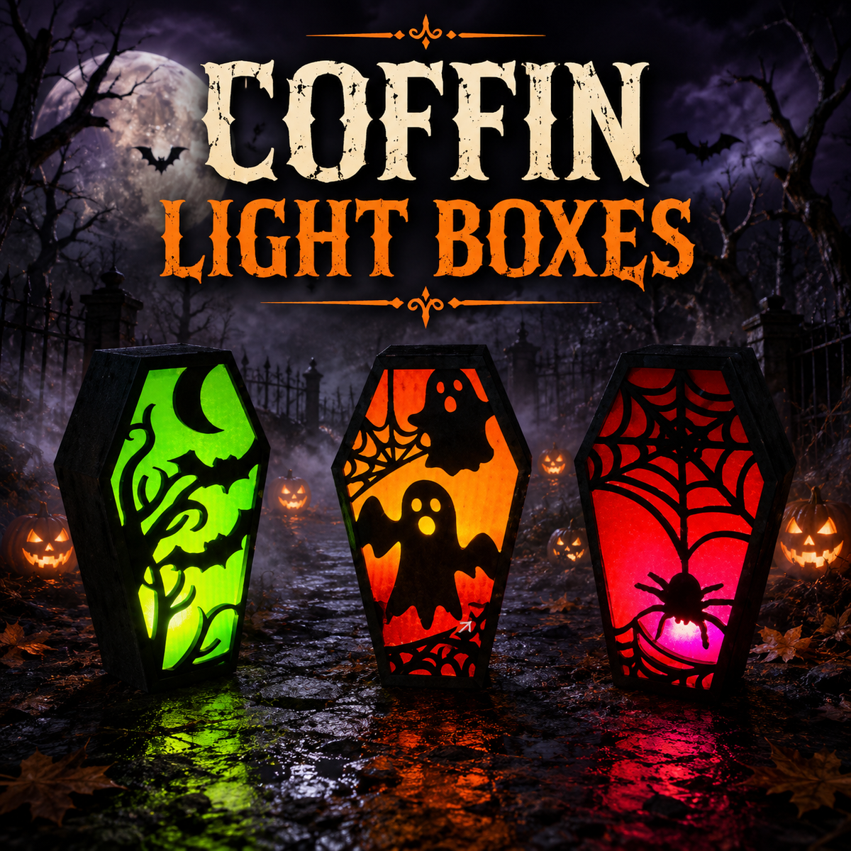 Halloween Light Box Collection | A Little Fright, A Lot of Light