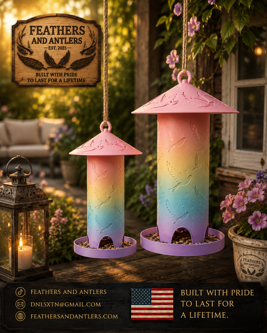 Premium Traditional Hanging Bird Feeder