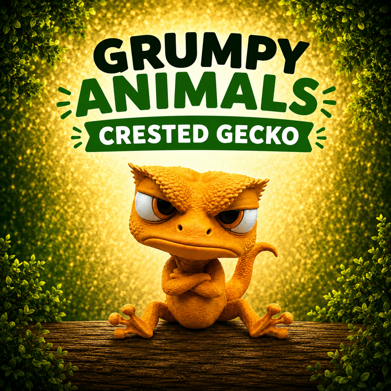 Grumpy Animals – Crested Gecko