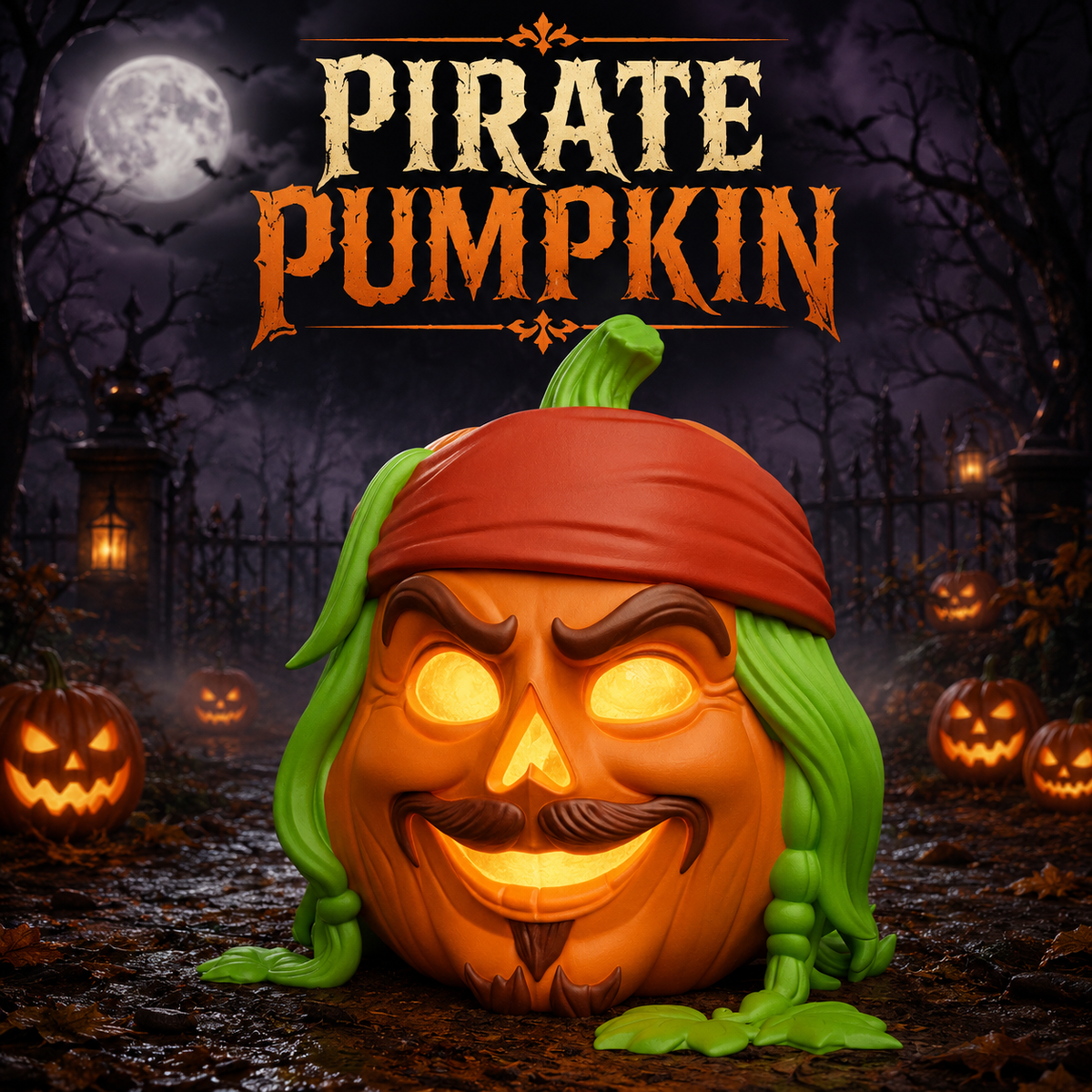 Pirate Pumpkin – LED Halloween Light
