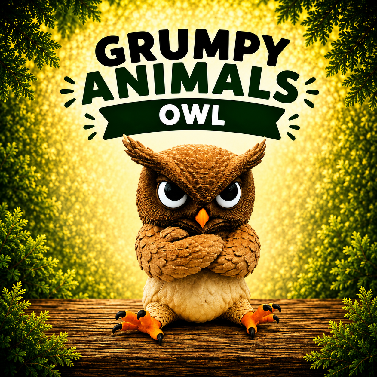 Grumpy Animals – Owl