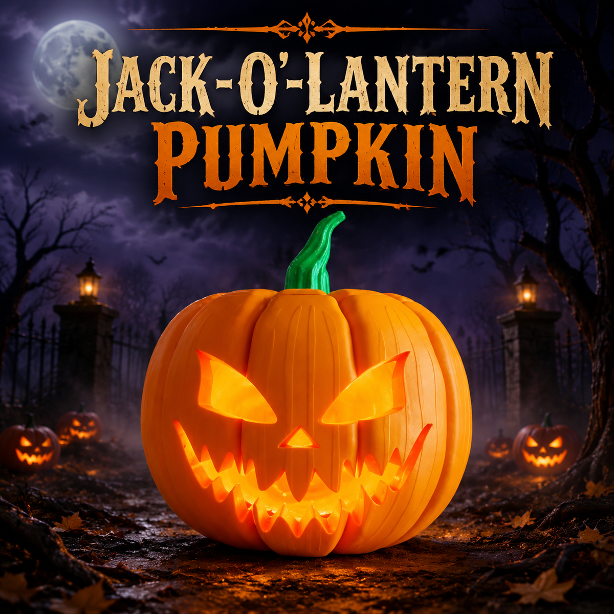 Jack-O’-Lantern Pumpkin – Dimmable LED Halloween Light