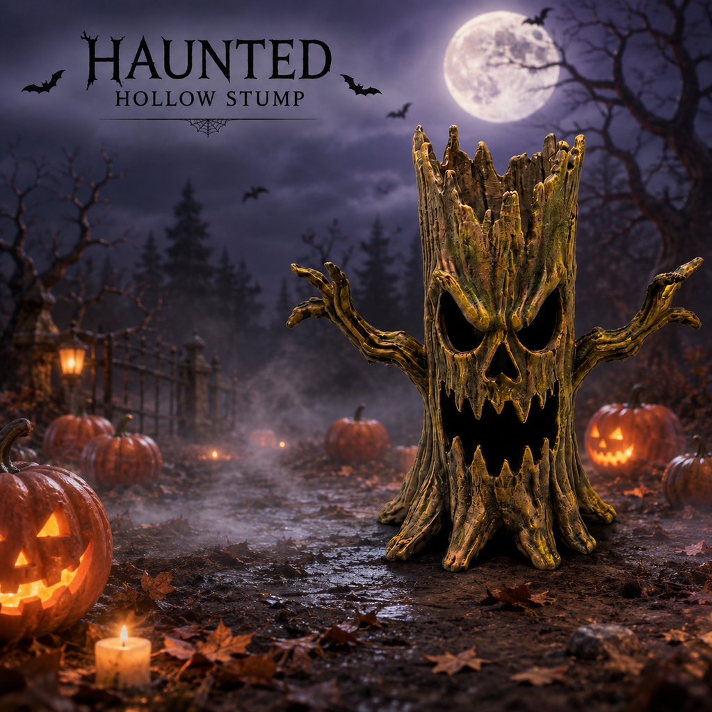 Haunted Hollow Stump – Halloween Décor