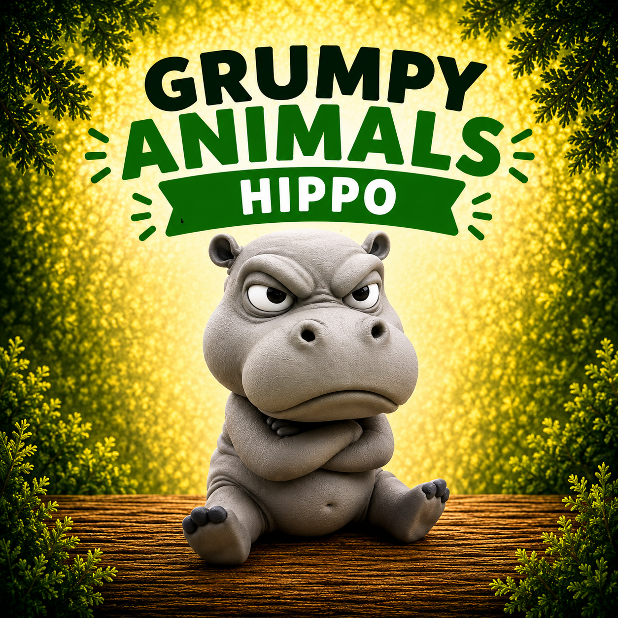 Grumpy Animals – Hippo