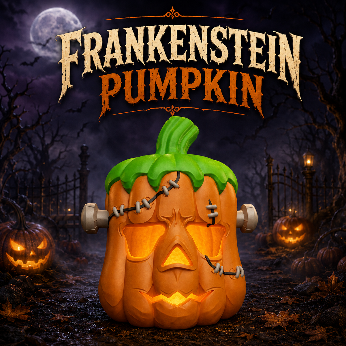 Frankenstein Pumpkin – LED Halloween Light