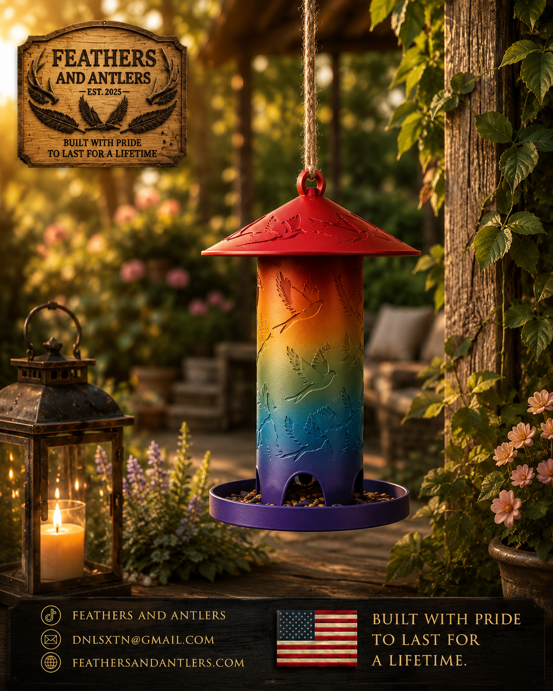 Premium Traditional Hanging Bird Feeder