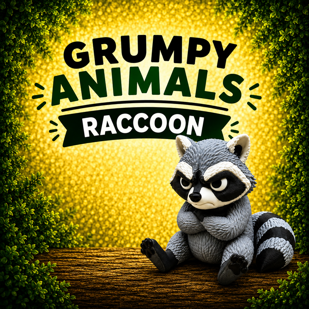 Grumpy Animals – Raccoon