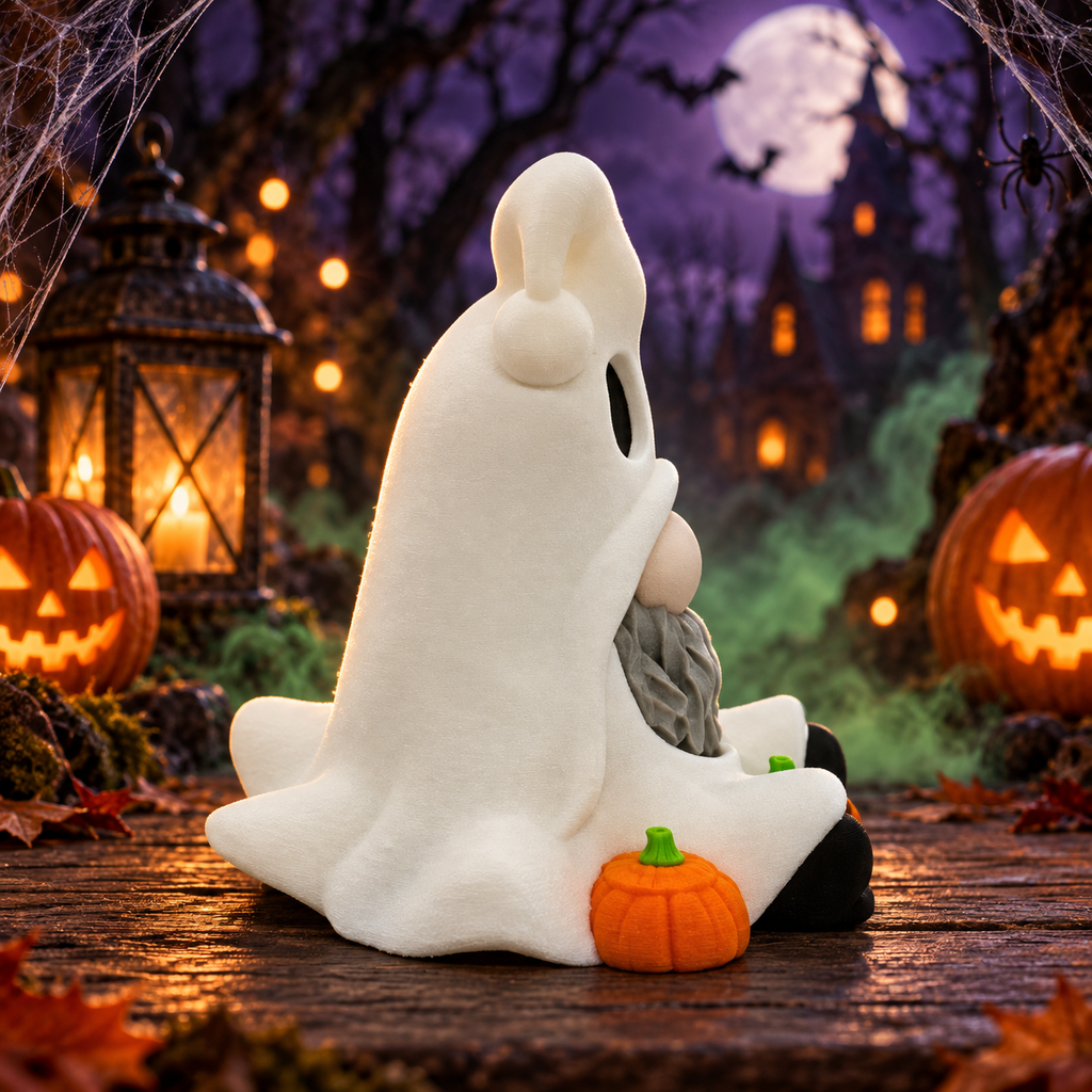Ghost Gnome with Pumpkins – Gnome Collection