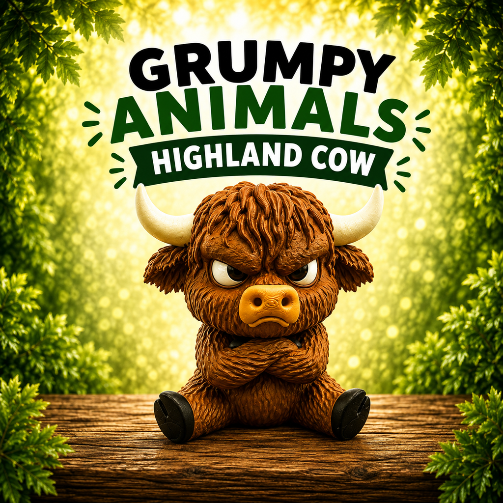 Grumpy Animals – Highland Cow