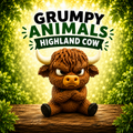 Grumpy Animals – Highland Cow