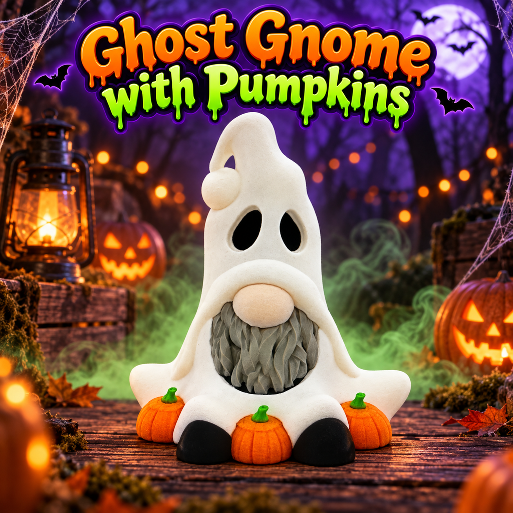 Ghost Gnome with Pumpkins – Gnome Collection