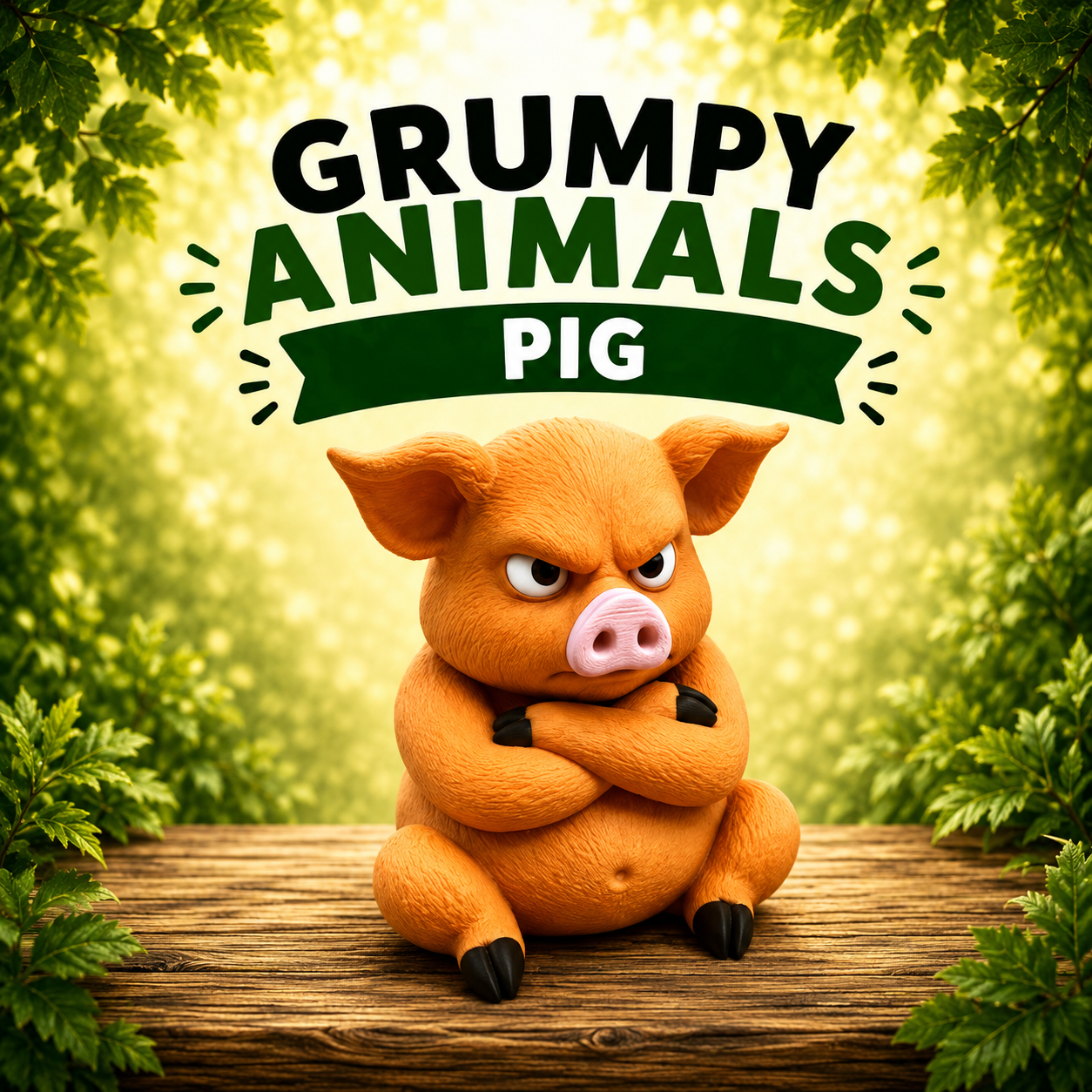 Grumpy Animals – Pig