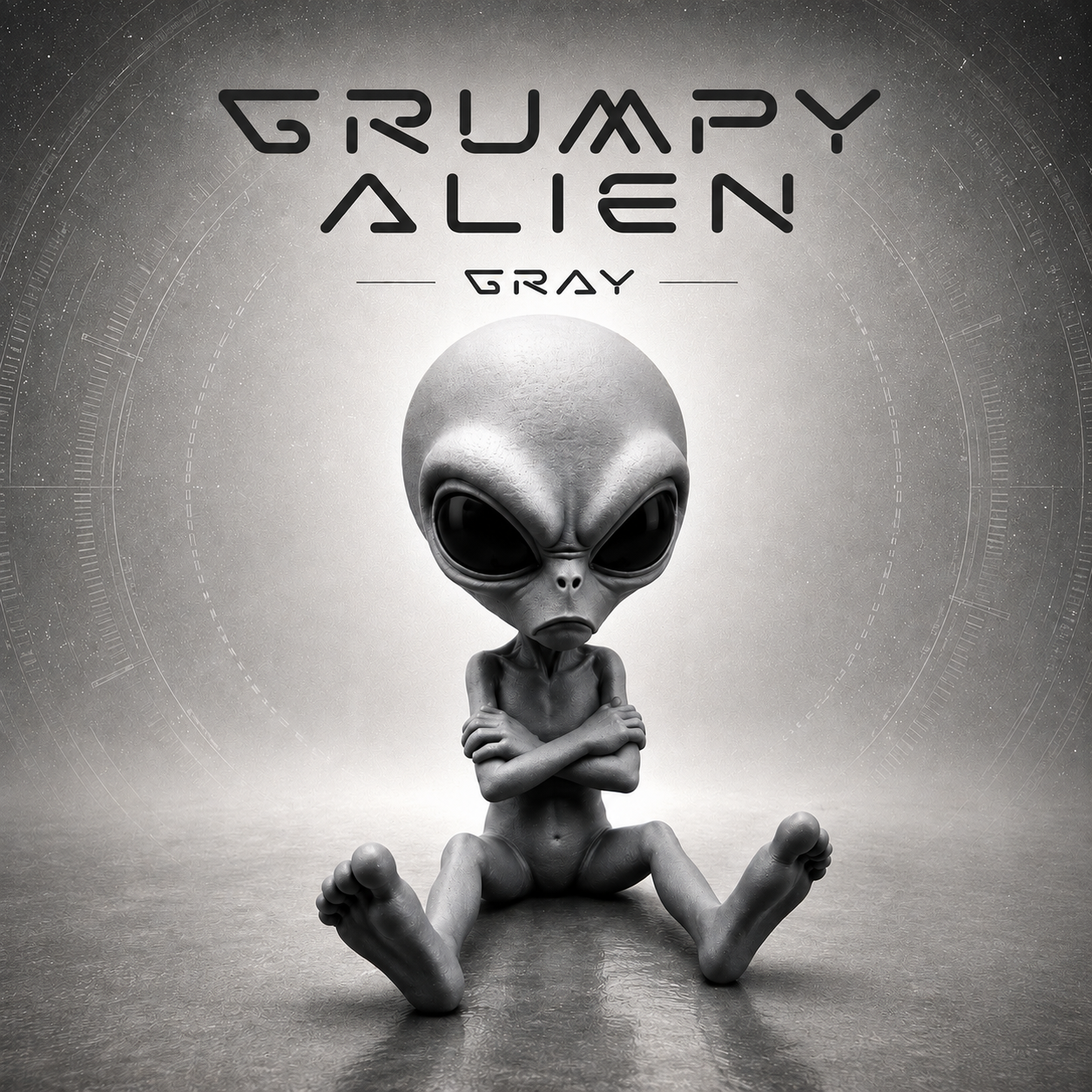 Grumpy Alien – Gray