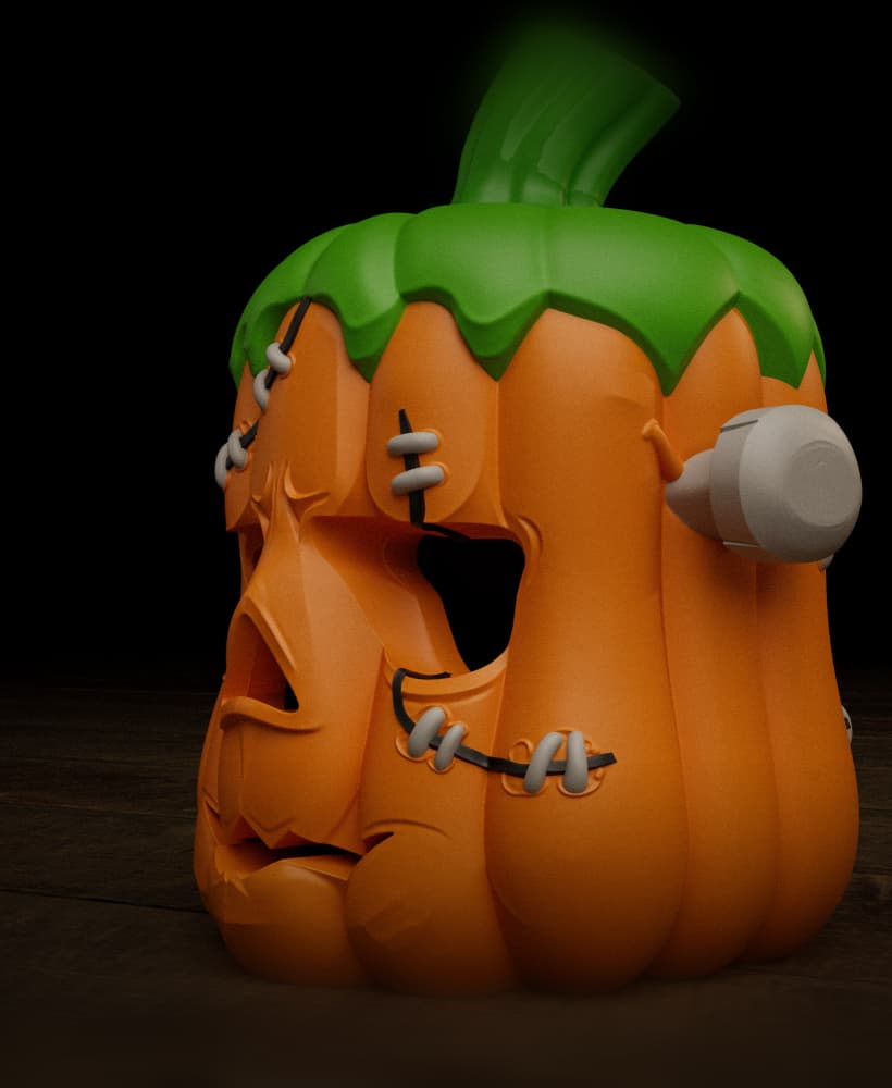 Frankenstein Pumpkin – LED Halloween Light